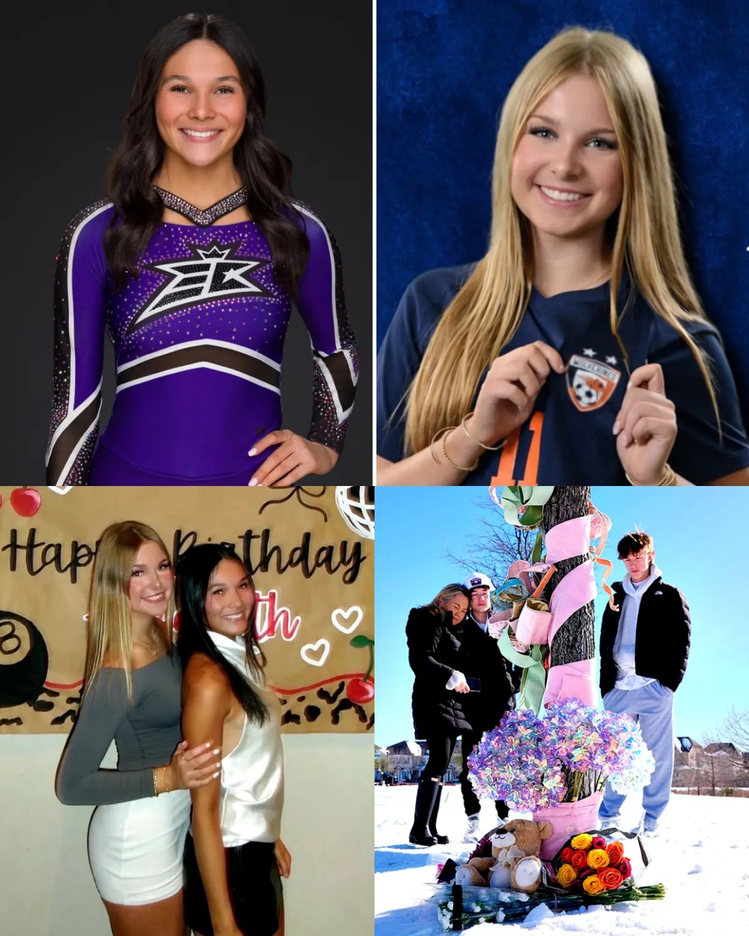 After her best friend was killed in a freak sledding disaster, Texas cheerleader Grace Brito’s sudden death has deepened the tragedy and brought the country to tears.