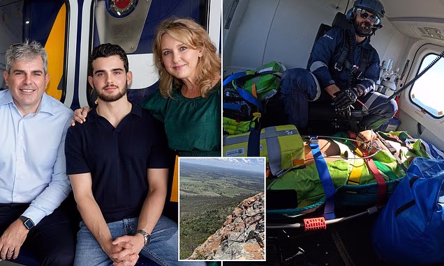 A teenager who fractured his spine after falling 80 meters during his first solo hike has revealed the miraculous item that saved his life, shocking everyone because…