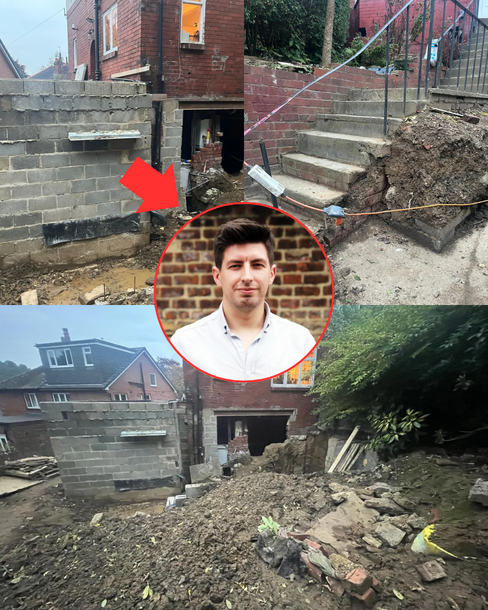 £95,000 VANISHED! Fuming resident left living in a ‘rat-infested shack’ after cowboy builder flees – leaving the entire house balanced on STILTS