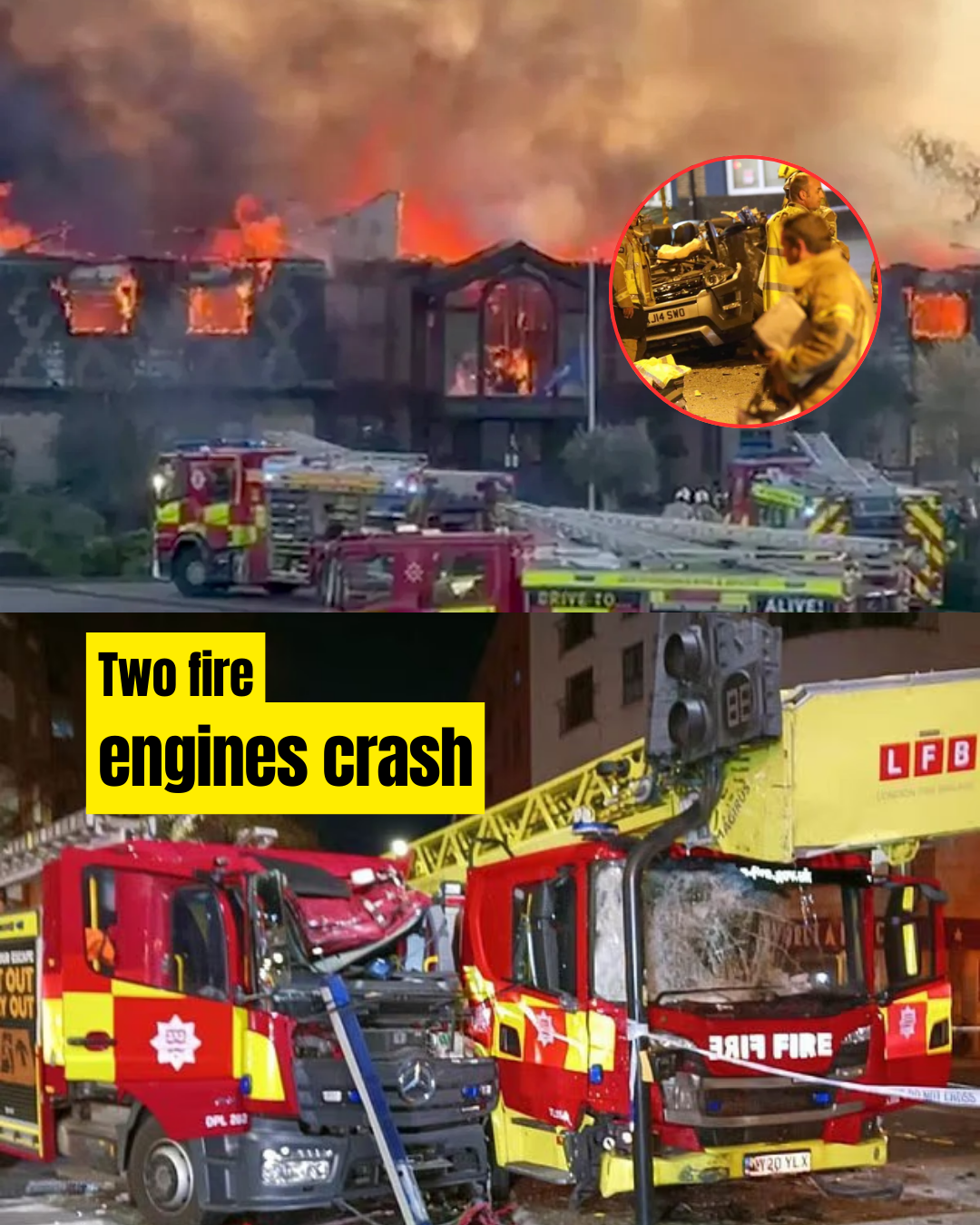 Six Rushed to Hospital After Fire Engines Crash on Emergency CallโWhat Went Wrong on a London Street?