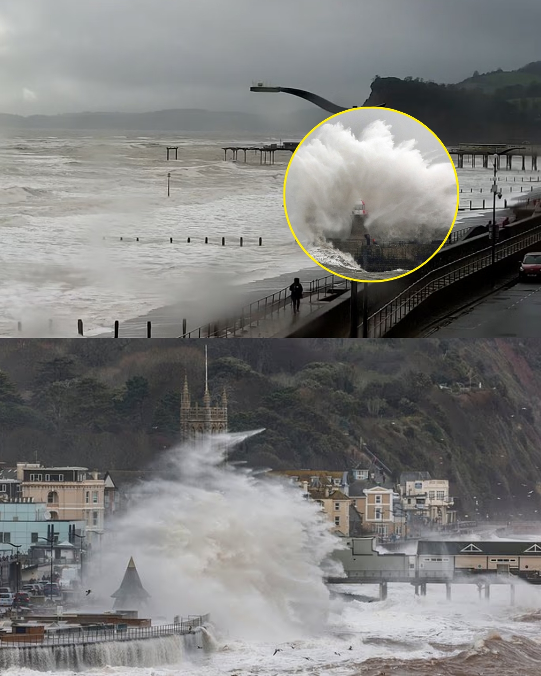 WARNING: A bridge has collapsed during Storm Ingrid, prompting the immediate evacuation of all local residents