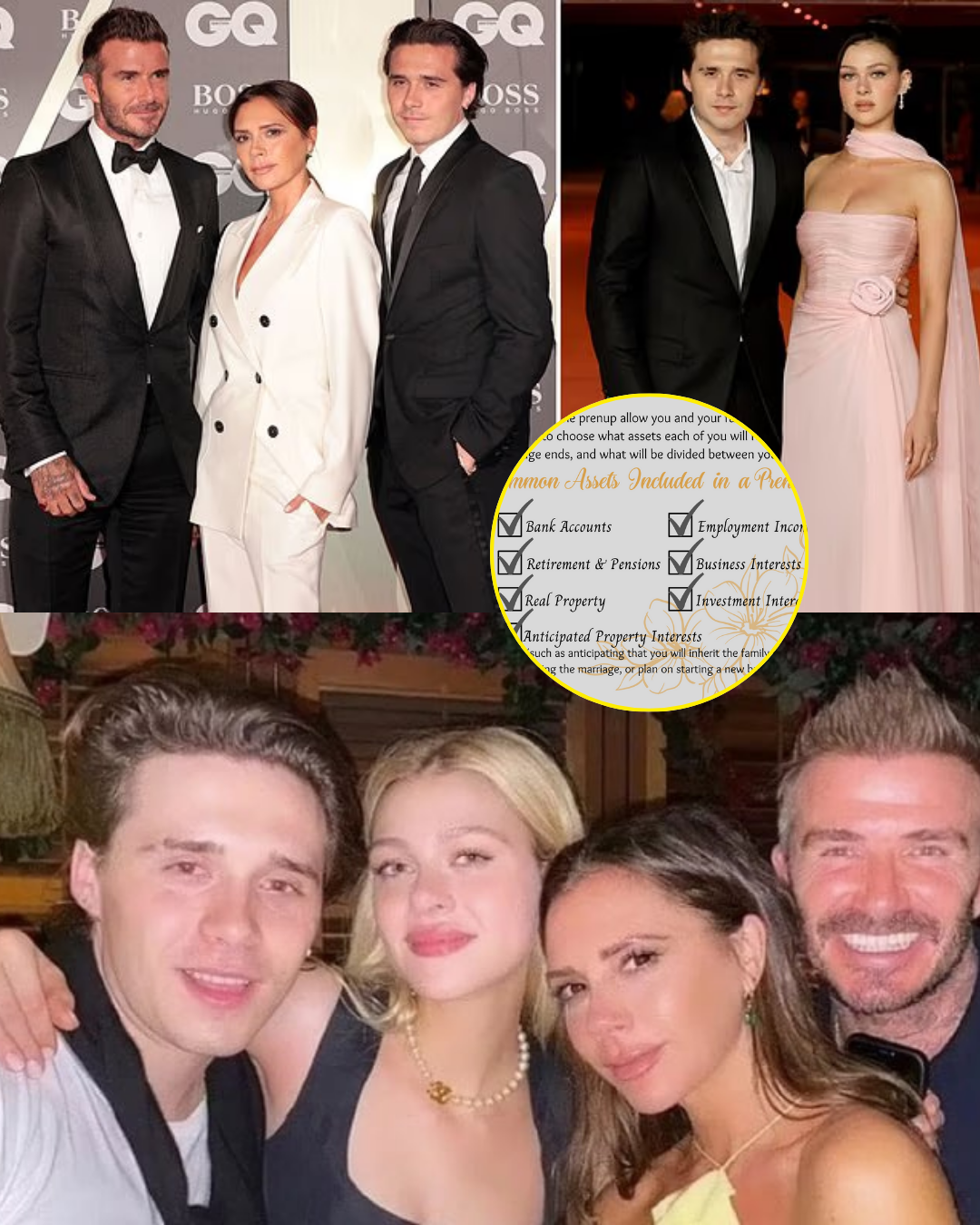 The full details of the strict prenuptial agreement Beckham made with his mother before marrying Nicola Peltz