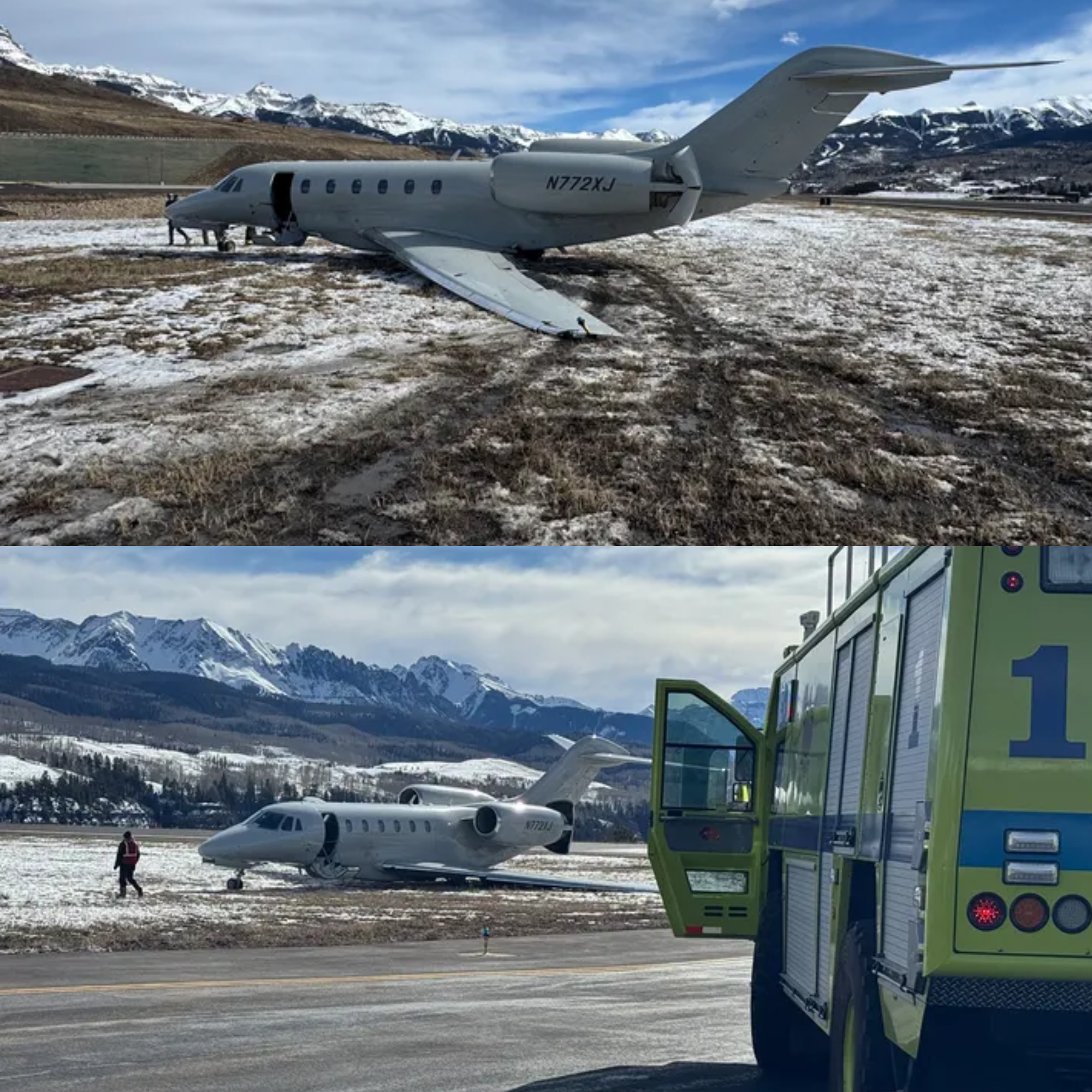 HOTTEST RIGHT NOW: A private jet slid 300 yards off the runway in Colorado — what is the current condition of those on board?