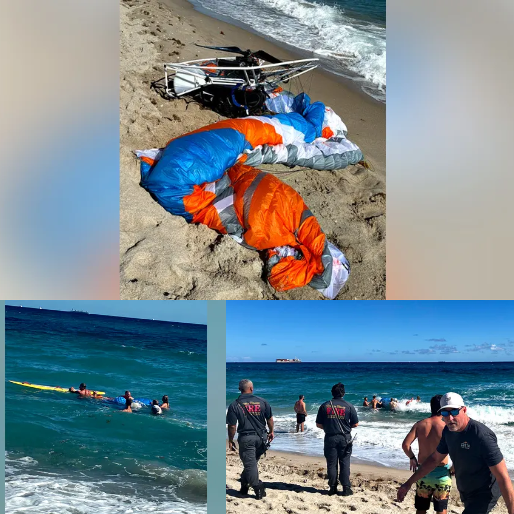 JUST 2 MINUTES AGO: A paraglider fell from a height of 150 meters into the sea — the current situation has left millions stunned