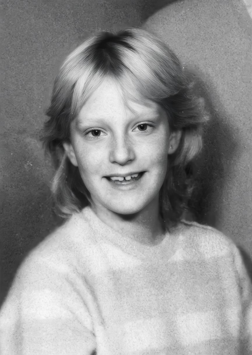 Walking a few steps ahead of her father, a 9-year-old girl vanished forever around a corner.