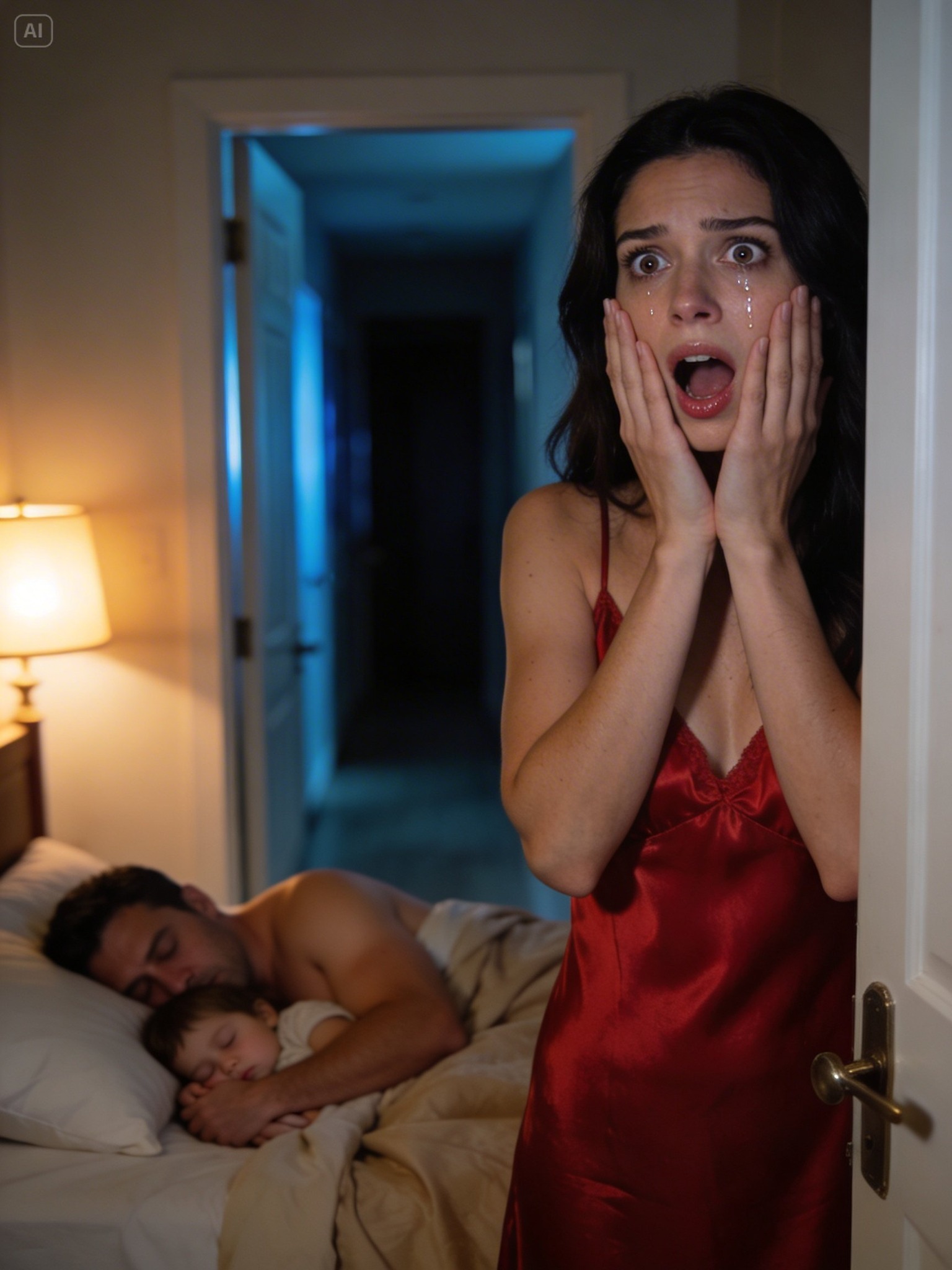 An eight-year-old girl sleeps alone, but every morning she complains that her bed feels “too small.”