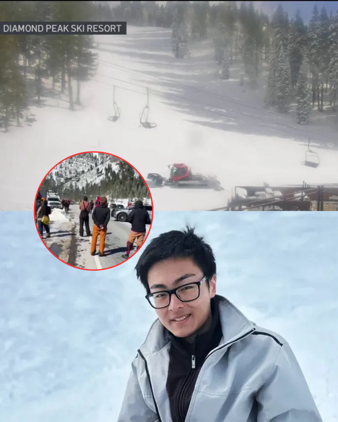 Security footage at a ski resort near Lake Tahoe captured the snow slide that killed two men—all unfolding in just 1 minute 30 seconds