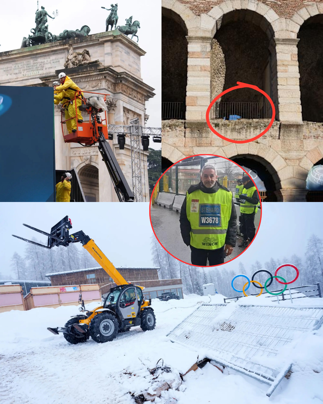 A security worker died while patrolling a Winter Olympics construction site in Italy, and authorities are now questioning if it was accidental