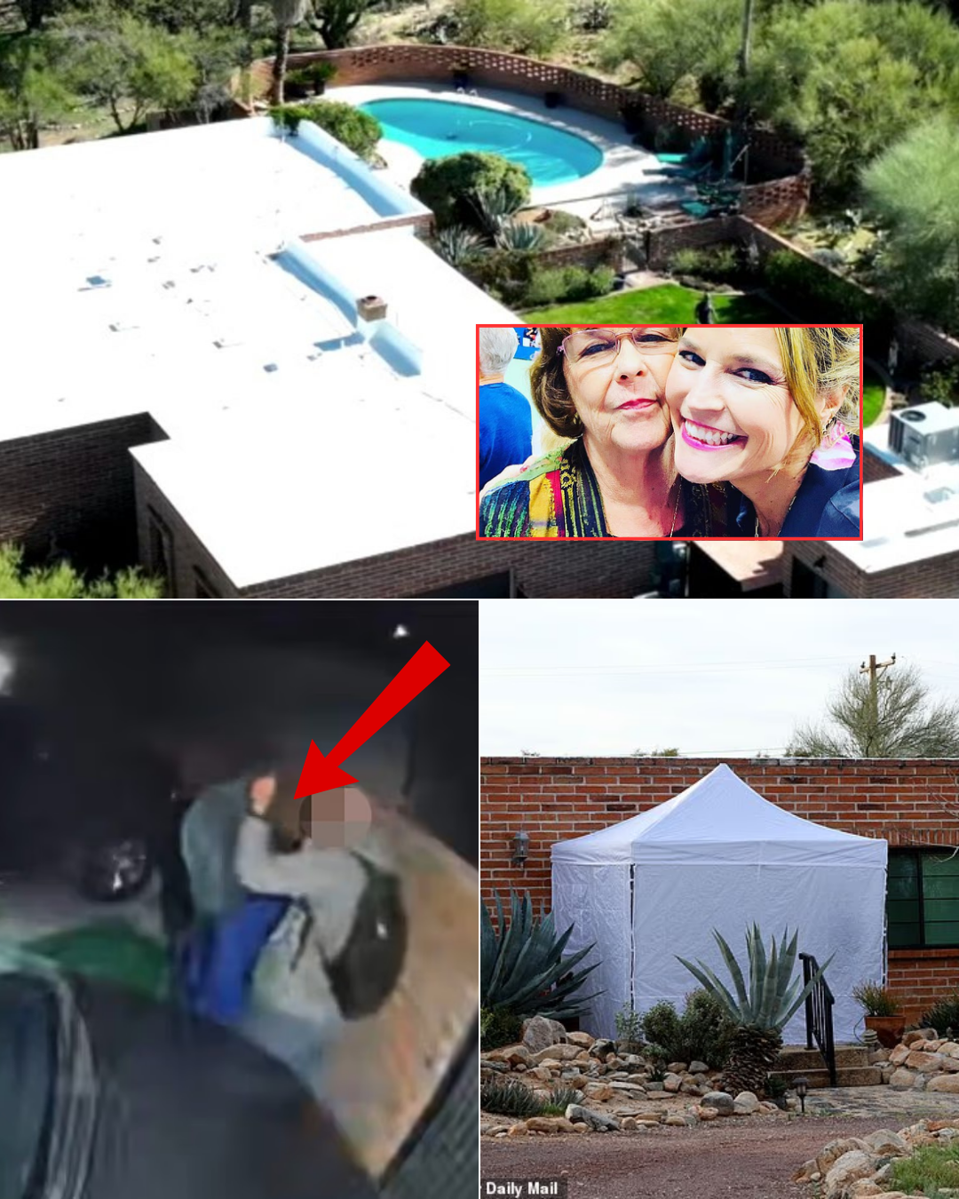 Breaking: Authorities have identified the man in Tucson who was seen wearing a backpack similar to the one used by the kidnapper of Nancy Guthrie while attempting to climb the wall into her home
