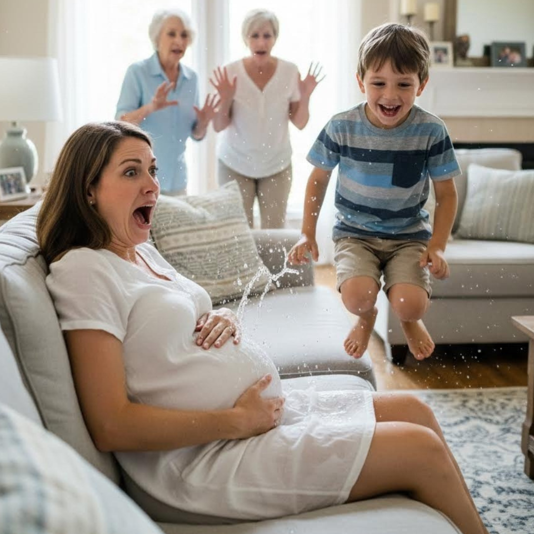 My six-year-old nephew jumped onto my stomach, laughing and shouting, “Come out, baby! Hurry!” A sharp pain shot straight through me