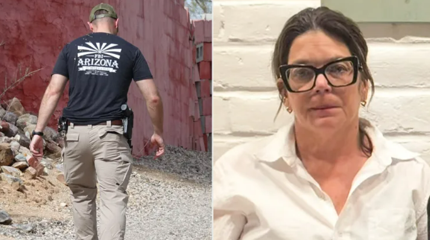 The police have cordoned off the area around Annie Guthrie’s house after releasing photos of an armed suspect