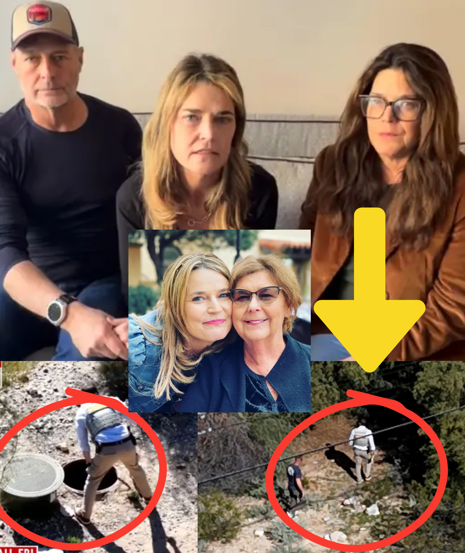 “OFFICIALLY FOUND: A WOMAN’S SHIRT inside the septic tank behind Savannah Guthrie’s house — WHO DOES IT BELONG TO? Police continue their search, and the family has issued an OFFICIAL STATEMENT