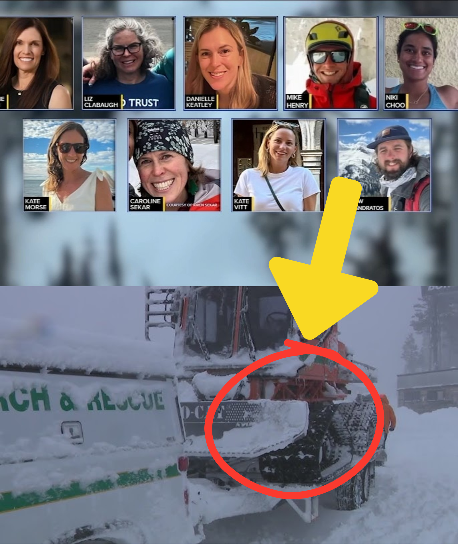 DEVELOPING: COMPLETE LIST of nine Castle Peak avalanche victims released, THREE FOUND ALIVE preserving the last video before total DISAPPEARANCE
