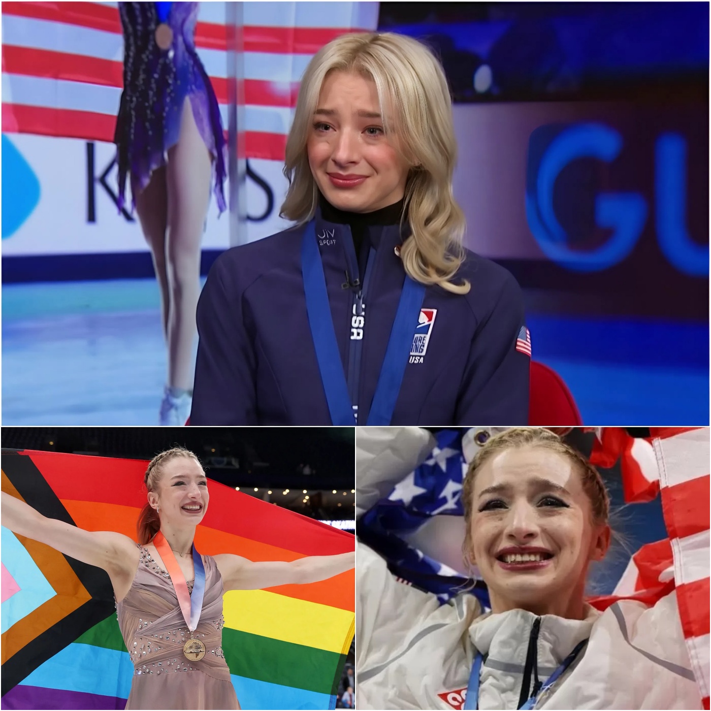 BREAKING NEWS: Amber Glenn burst into tears in the face of criticism and threats after deciding to make her private life public