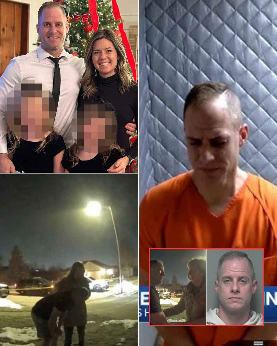 Newly surfaced police footage records a former American Idol hopeful breaking down and becoming physically ill after his wife’s murd3r