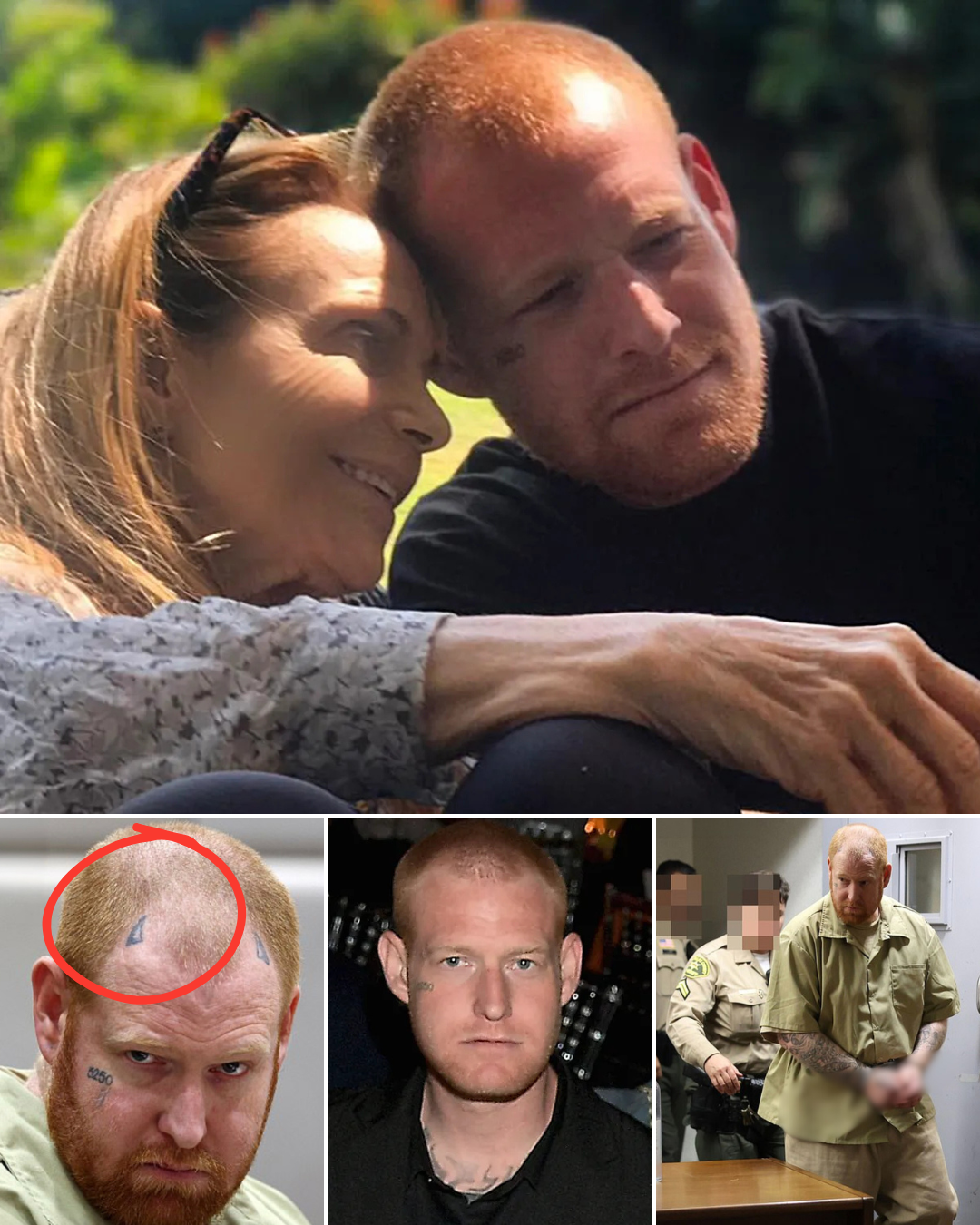 COURTROOM SH0CK: Farrah Fawcett’s son was spotted with a chilling tattoo across his forehead while appearing in court on charges of attempted murd3r