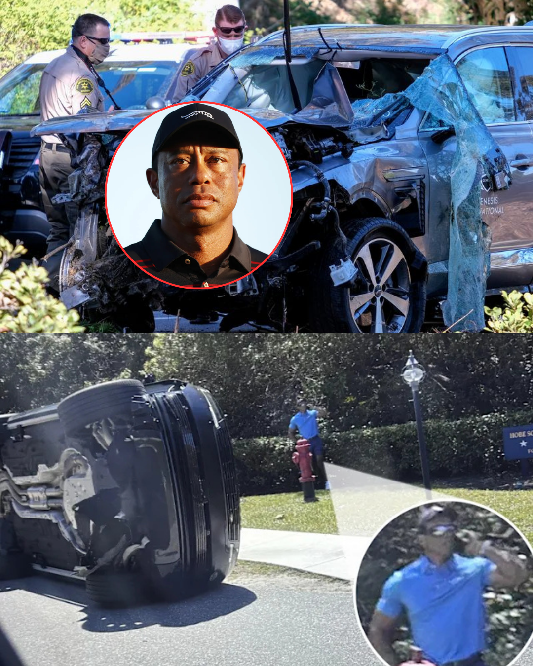 SH0CK TWIST: Tiger Woods released from custody after eight hours following the Florida r0llover crash—so who was really behind the wheel?