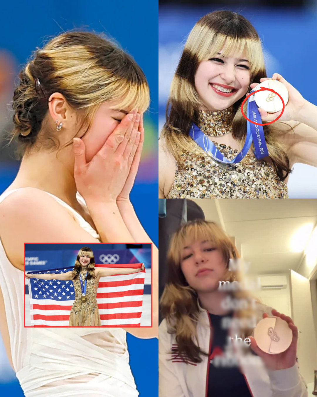 Emotional Moment: Alysa Liu fights back tears as she releases a 20-second video proving the gold medal belongs to her