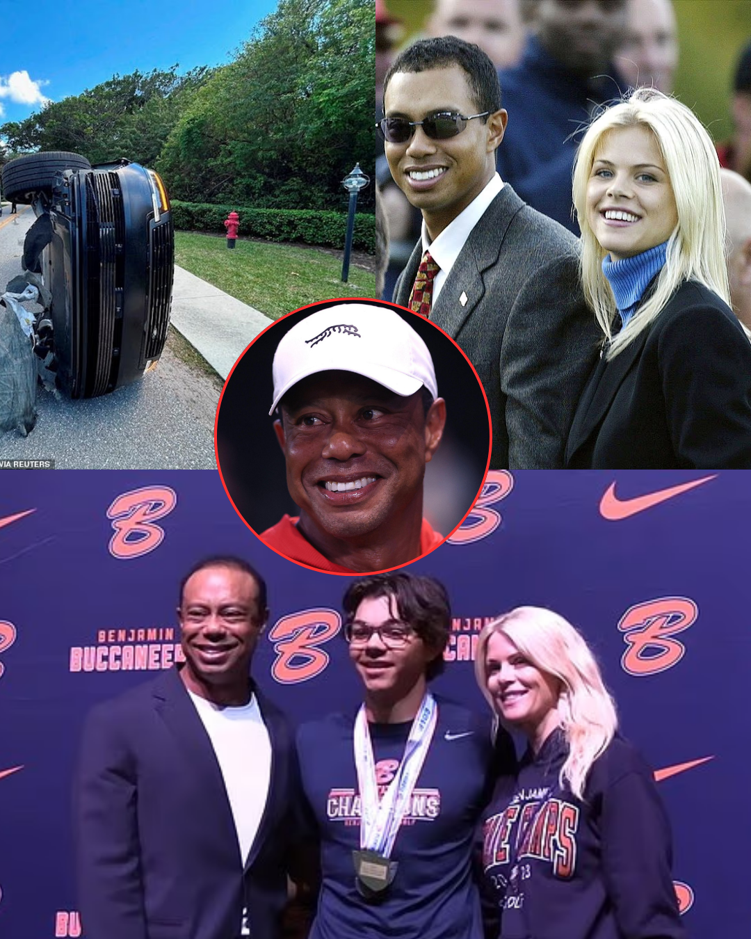 Tiger Woods’s ex-wife unexpectedly speaks out in support of him after his release from the police station