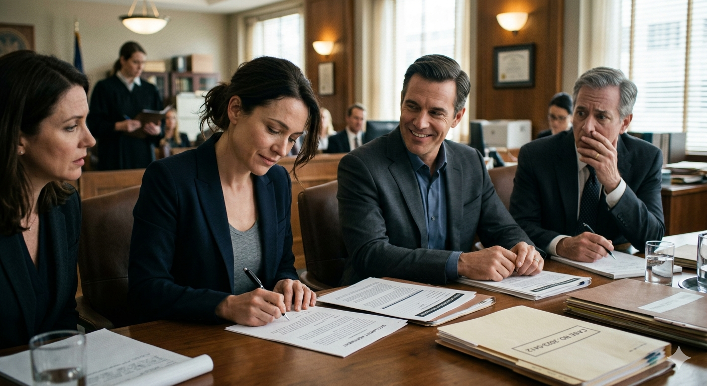 My husband stood in the middle of the kitchen, his voice cold: “I want the house, the car, all the savings… in short, everything, except the child.” My lawyer was stunned; she pleaded with me to fight. But I just looked deep into her eyes and whispered, “Give it all to him.”