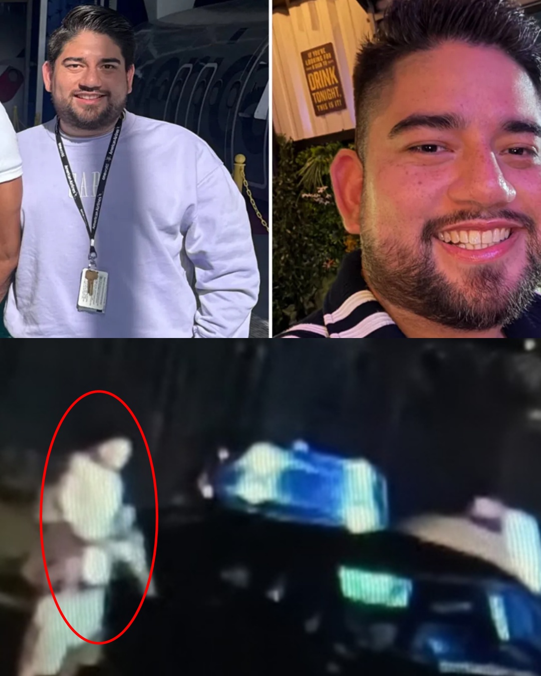 The last message Eric Fernando Gutierrez sent to his friend before vanishing without a trace has been revealed. Surveillance cameras captured him entering a small alley near the nightclub