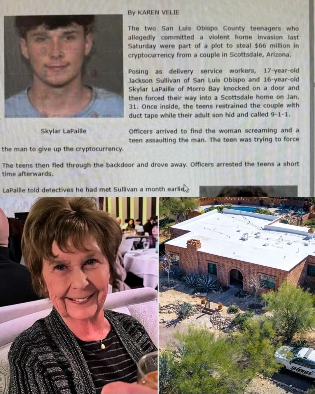 A fateful 24 hours in Scottsdale: after arresting two teenagers for stealing $66 million in cryptocurrency in Scottsdale, Nancy Guthrie became the victim of a suspicious kidnapping