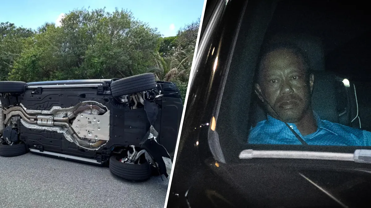 Just now: Two minutes of bodycam video from Tiger Woods’ accident have been released — but a single action caught early in the footage is raising new questions… 👇👇