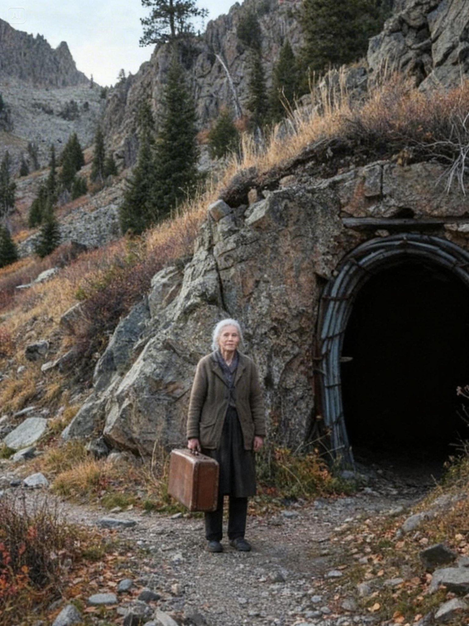 At the age of 84, with no home to return to, the elderly woman chose a mountain cave as her shelter. But it was exactly in the darkness of the tunnel that a miracle completely changed her fate