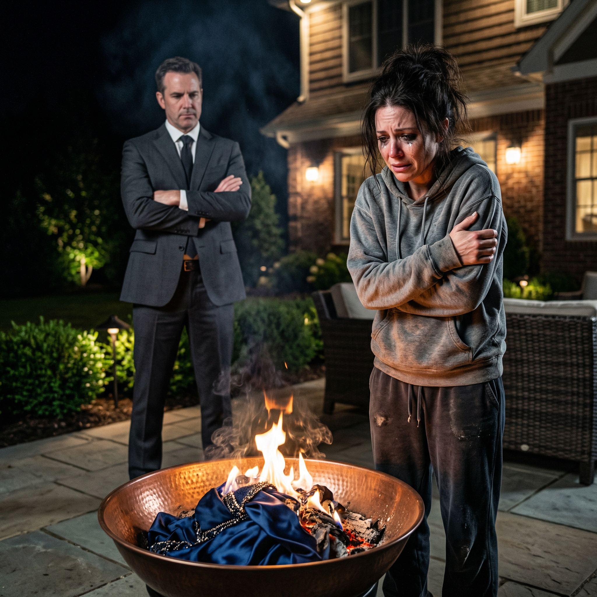 The Husband Burned Her Dress to Stop Her from Going to the Party โ She Arrived in a Way He Never Saw Coming
