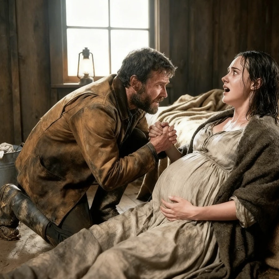 She Was Giving Birth Alone When the Cowboy Found Her — He Stayed Until It Was Over On a frozen Wyoming evening in 1879, a lone cowboy heard a woman screaming across the empty plains