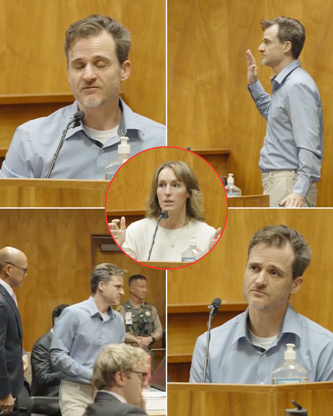 TWO-HOUR INTERROGATION: Nearly two hours of questioning the Hawaii doctor accused of pushing his wife off a cliff came down to one repeated action that seemed to expose everything