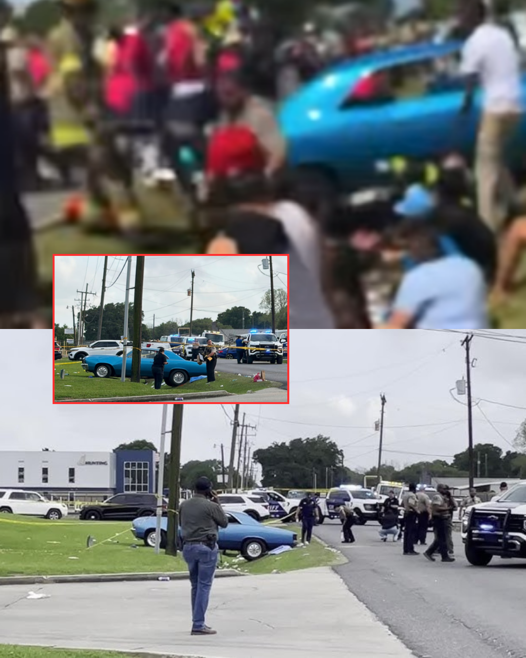 Panic At The Festival: A newly surfaced scene video from the Louisiana crash blends screams with the sound of sudden braking as 15 victims faced dang3r