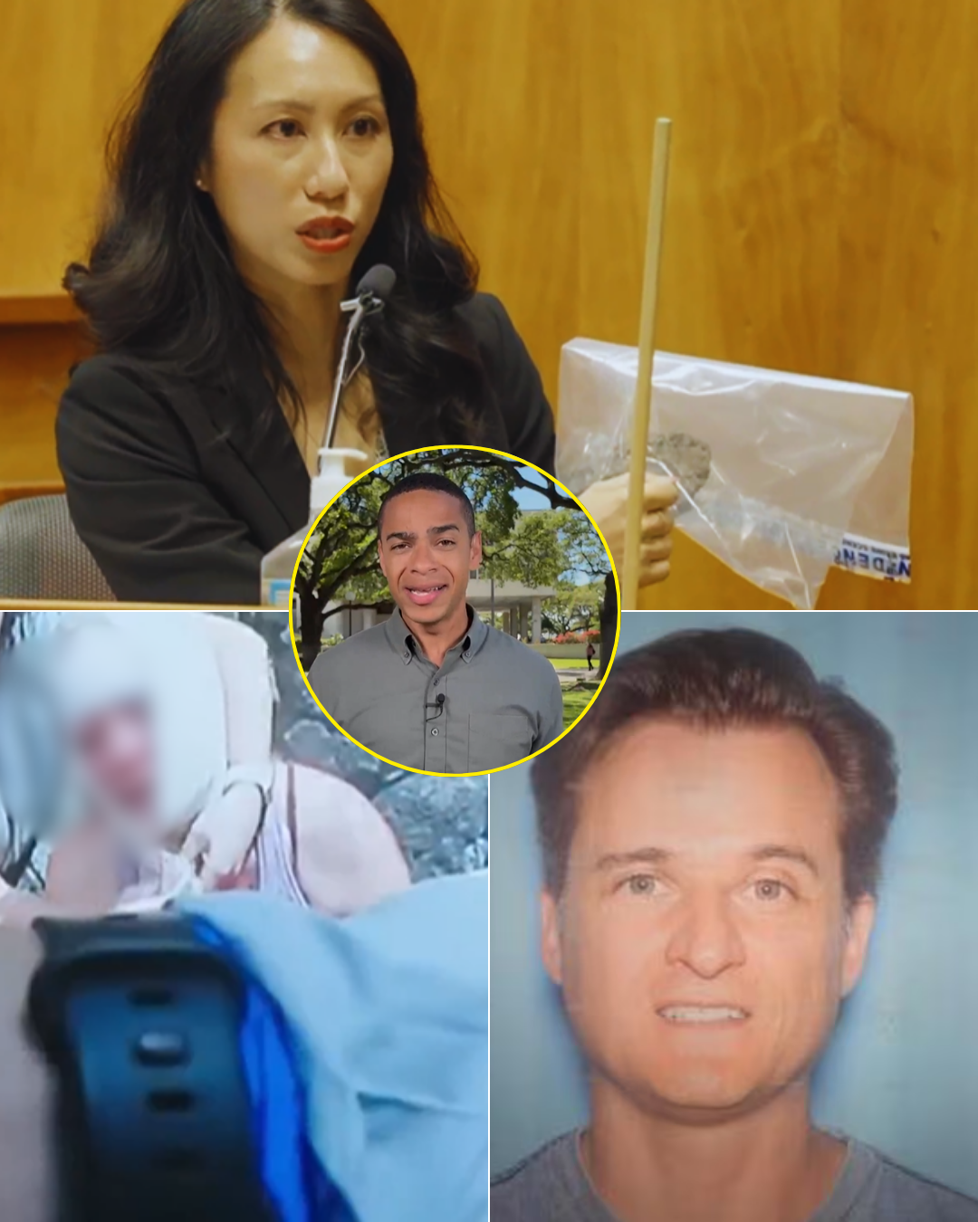 A 1-minute-45-second FaceTime call with the Hawaii doctor has been released in court, capturing the moment he panicked and allegedly confessed to his son everything that happened with his wife at the cl!ff