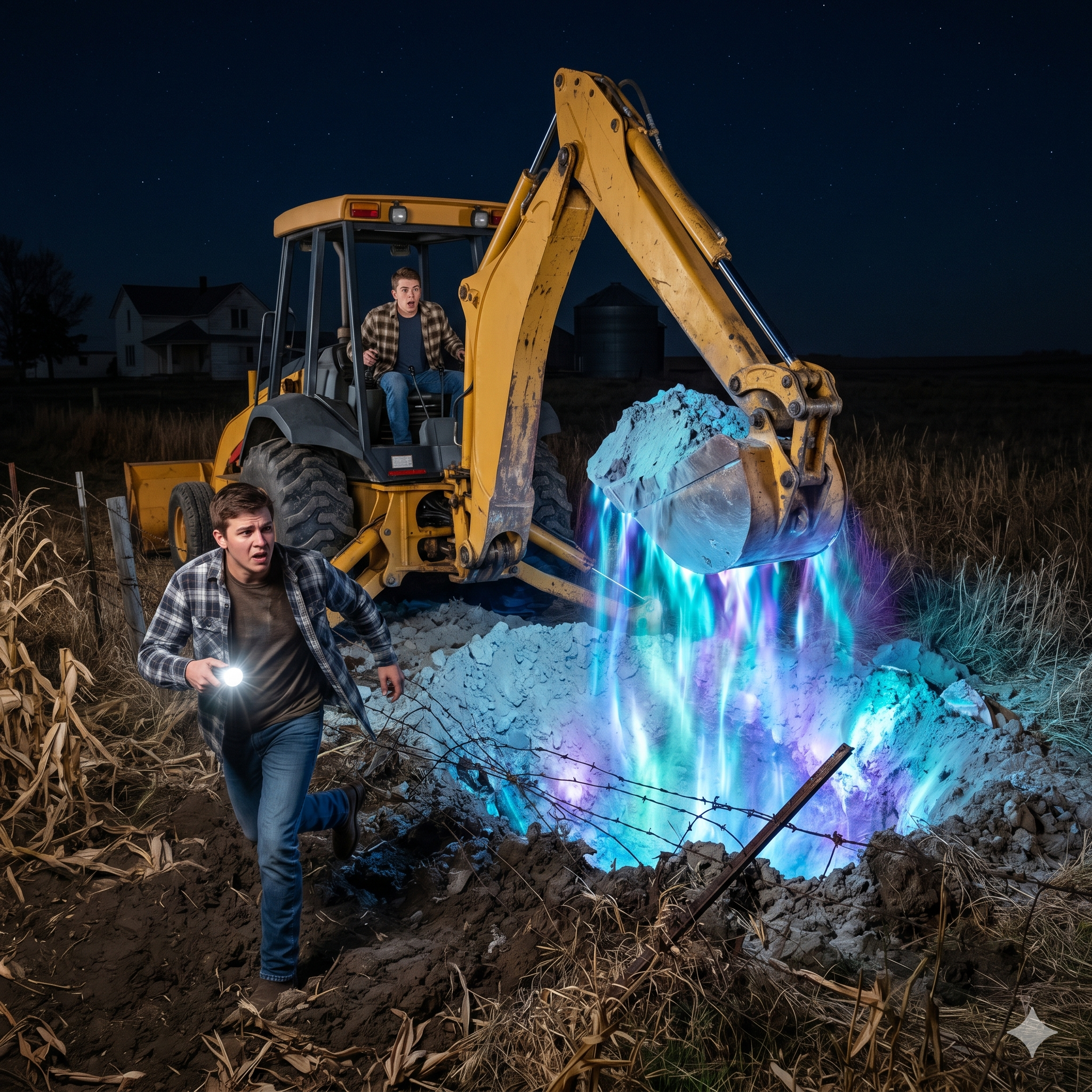“We Were Told Never to Dig Past the Old Fence Line… When My Brother Did, the Soil Started Bleeding Light”