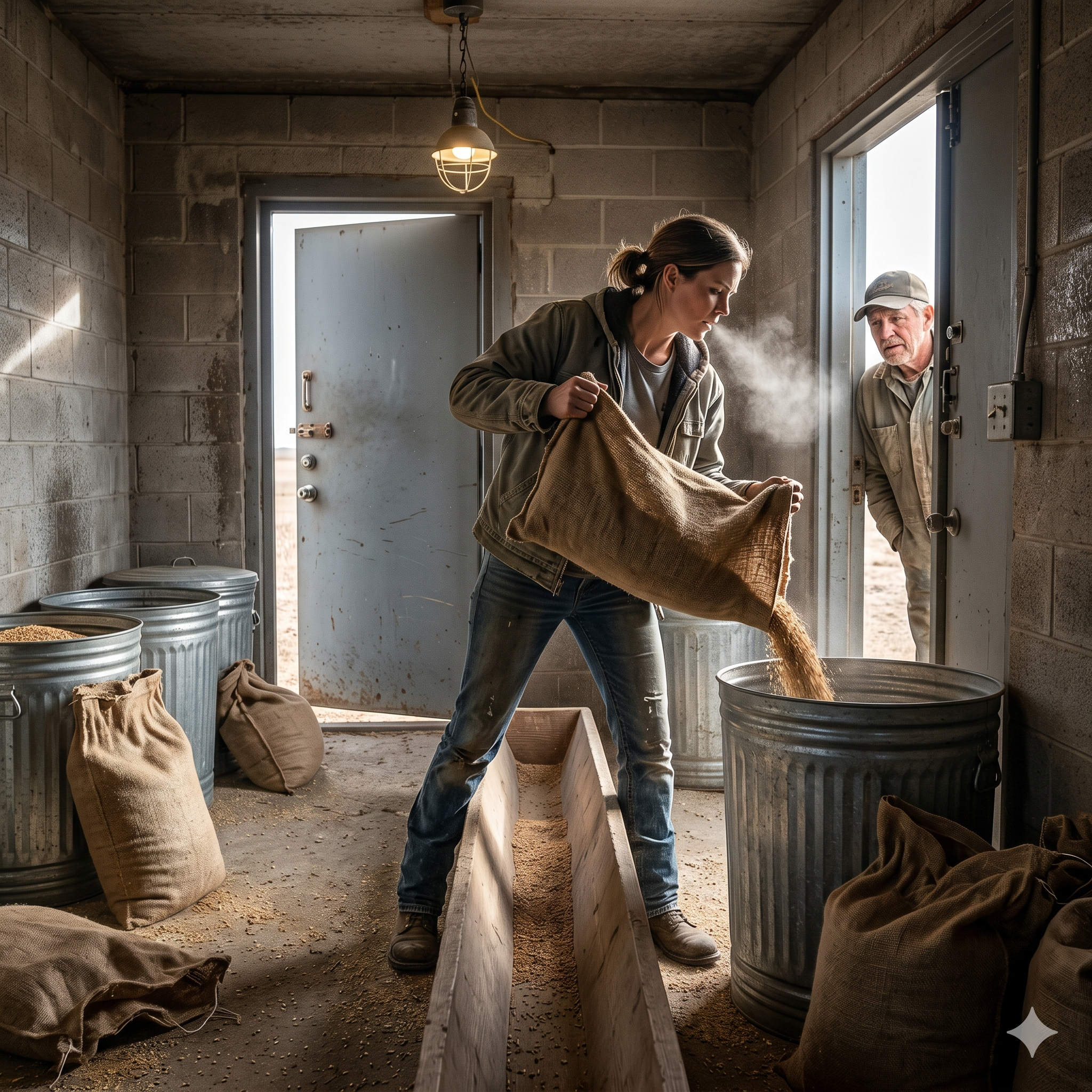 The Only Thing She Got Was a Locked Feed Storage… And a Note: ‘Don’t Count What’s Inside’