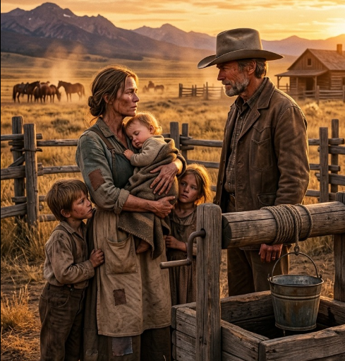 No one would hire her until a rancher asked one question to her and then, “Sorry, not with children.” The woman didn’t say it loud