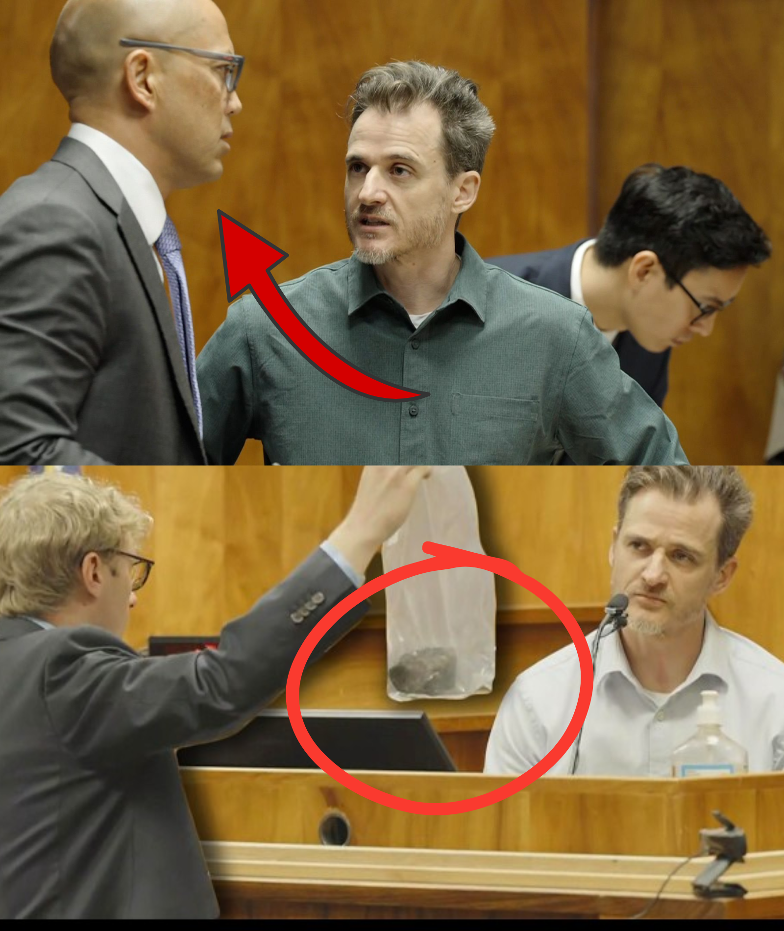 EXCLUSIVE: A former boss testified that the Hawaii doctor secretly remained in the lab to carefully prepare a syringe containing a mysterious substance before the hike with his wife, as a 23-second clip shocked the courtroom