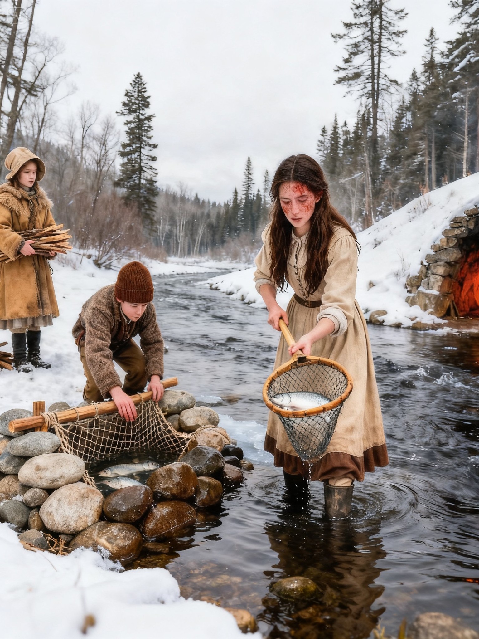 At the age of 18, while her peers were still worrying about exams, she faced the biggest shock of her life: being evicted from her home with two children. Penniless and without support, she chose to retreat into nature to find a way to survive