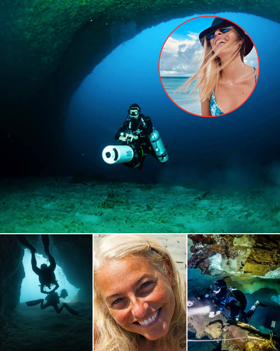 Chilling Images: Disturbing new pictures from the shark cave where five divers d!ed in the Maldives are now drawing intense attention