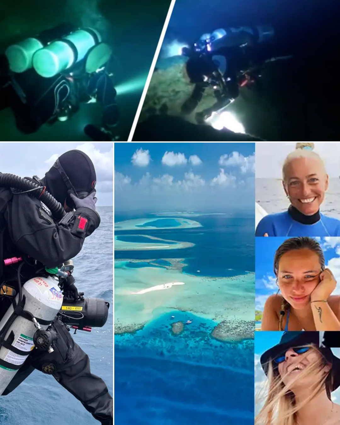 New Footage: Grim images from the shark cave where five divers d!ed in the Maldives are now being revealed