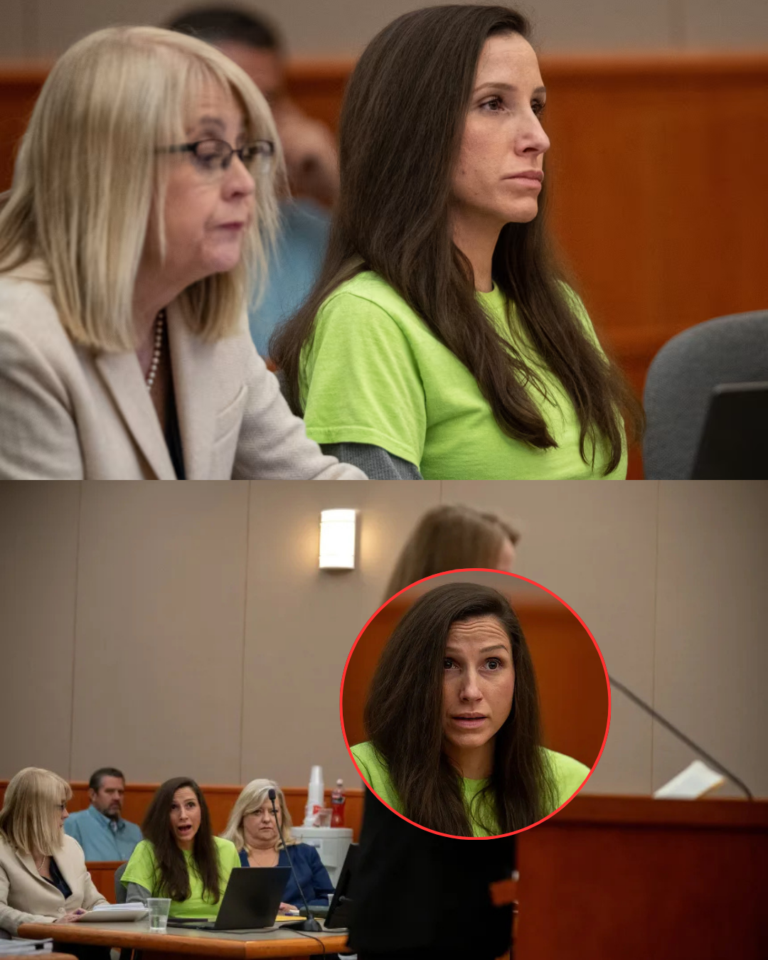 Kouri Richins sobbed during her sentencing hearing, repeatedly pointing toward her husband’s family before saying one painful line