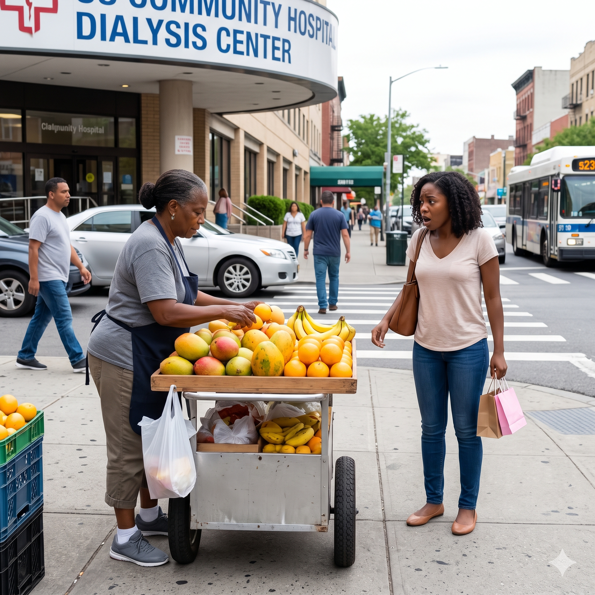 She Sent Money for Her Mother’s Dialysis… Then Found Her Mother Selling Fruit Outside the Hospital