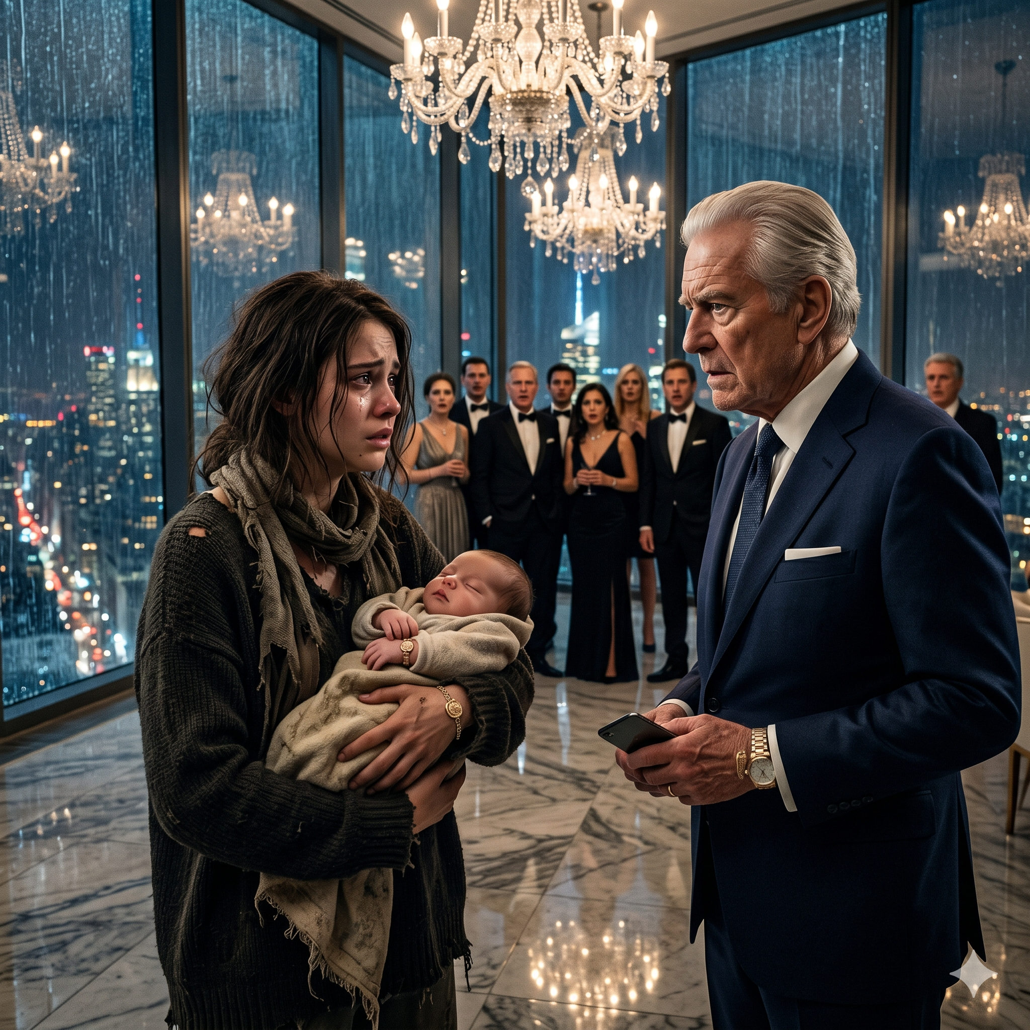 MY BILLIONAIRE GRANDFATHER THOUGHT I’D BEEN RECEIVING $582,000 A MONTH — BUT I WAS HOLDING MY NEWBORN IN A COAT I BOUGHT FROM A THRIFT STORE