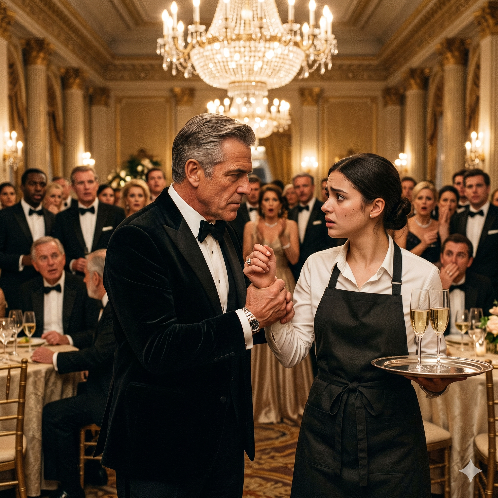 THE WAITRESS WORE A DIAMOND NO BILLIONAIRE COULD BUY… THEN THE CHILD AT TABLE ONE STOOD UP
