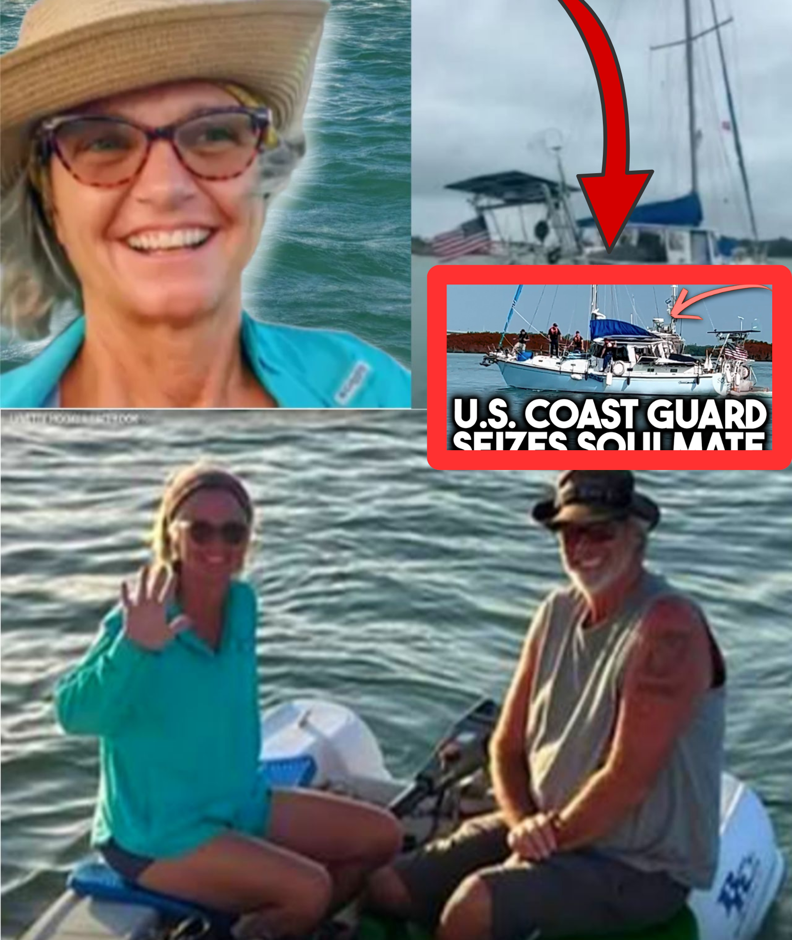 A MAJOR TURNING POINT in the disappearance of Lynette Hooker: The United States Coast Guard has now taken control of Soulmate, the sailboat where 55-year-old Lynette Hooker was staying before she vanished, after discovering camera footage showing HER BEING PUSHED INTO THE SEA BY A MAN