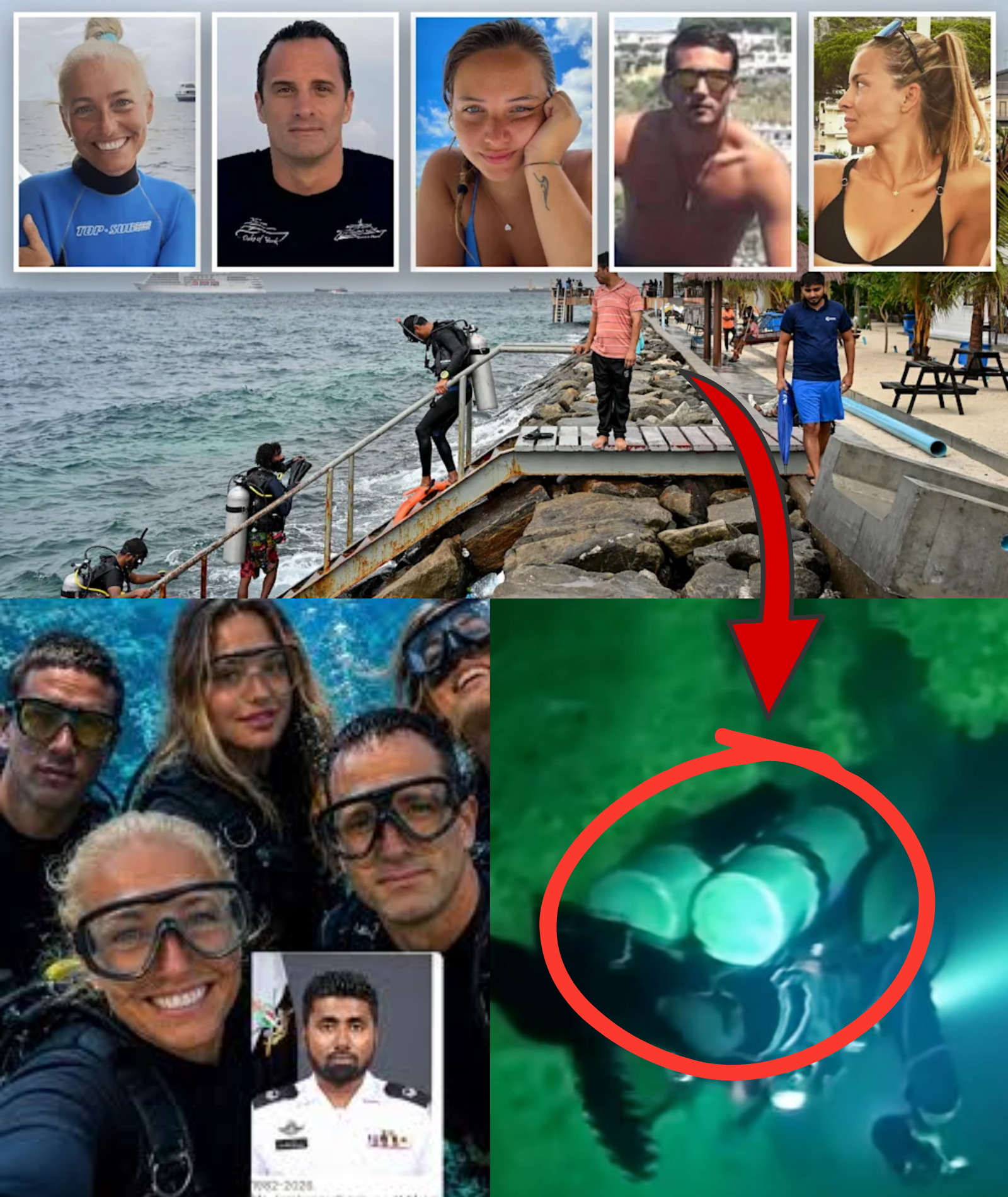 THE CASE OF 5 Italian Divers Killed in the Maldives: Police discover MISMATCHED FINGERPRINTS on the oxygen tanks, raising suspicions that a mysterious sixth person secretly entered the cave