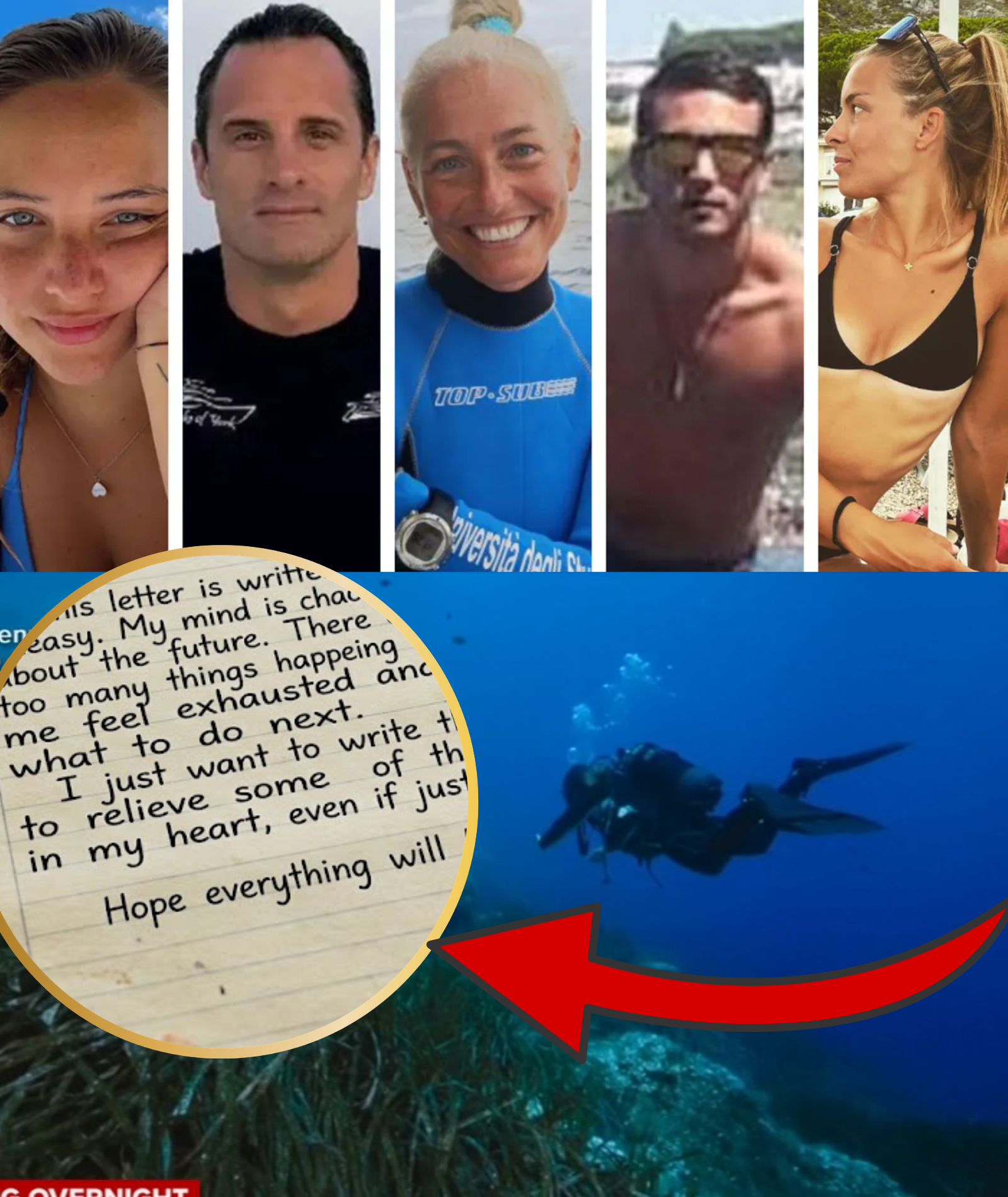 LATEST: The 333-word letter released by the families gradually reveals the terrifying truth behind the deaths of the five Italian divers