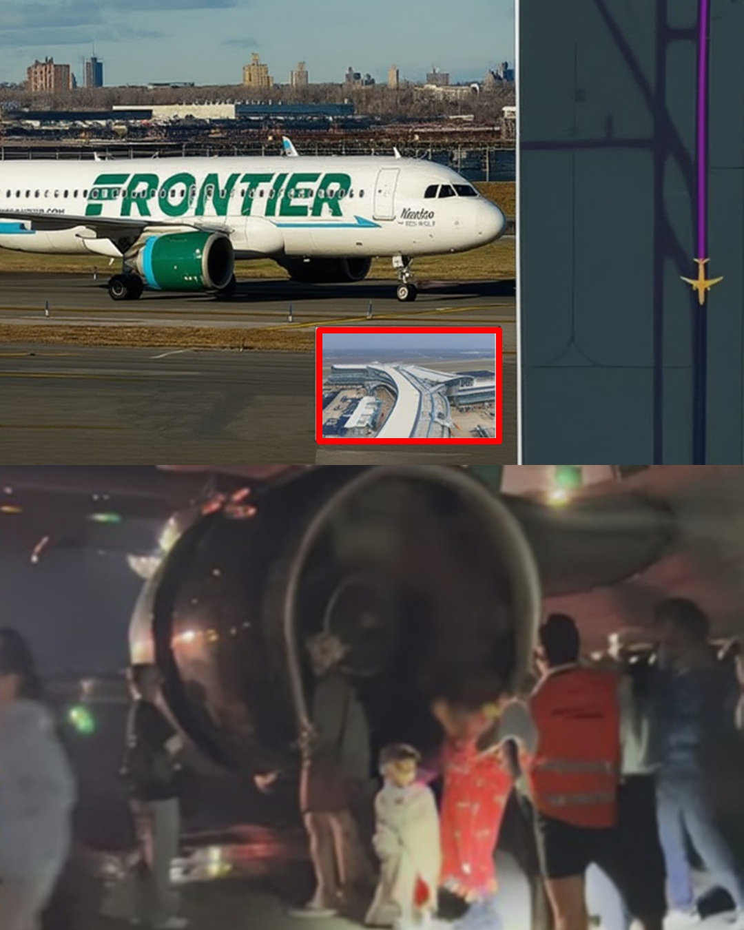 Panic erupted inside a Frontier Airlines cabin after newly surfaced footage reportedly captured smoke filling the aircraft moments after a late-night runway incident in Denver