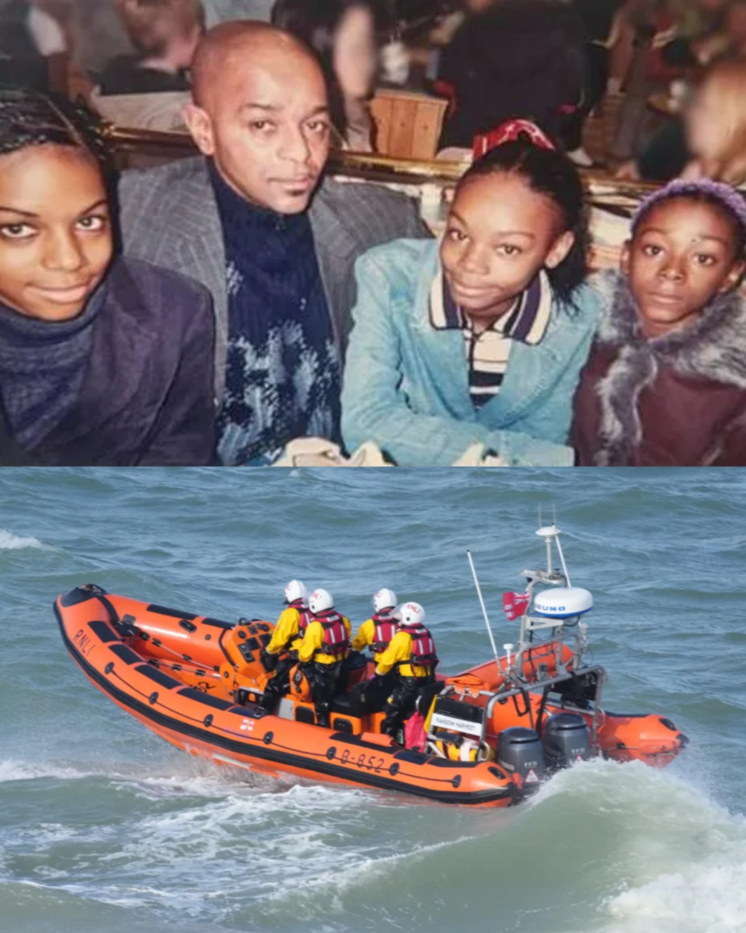 Portraits of the two unfortunate victims of the shocking drowning incident in Brighton
