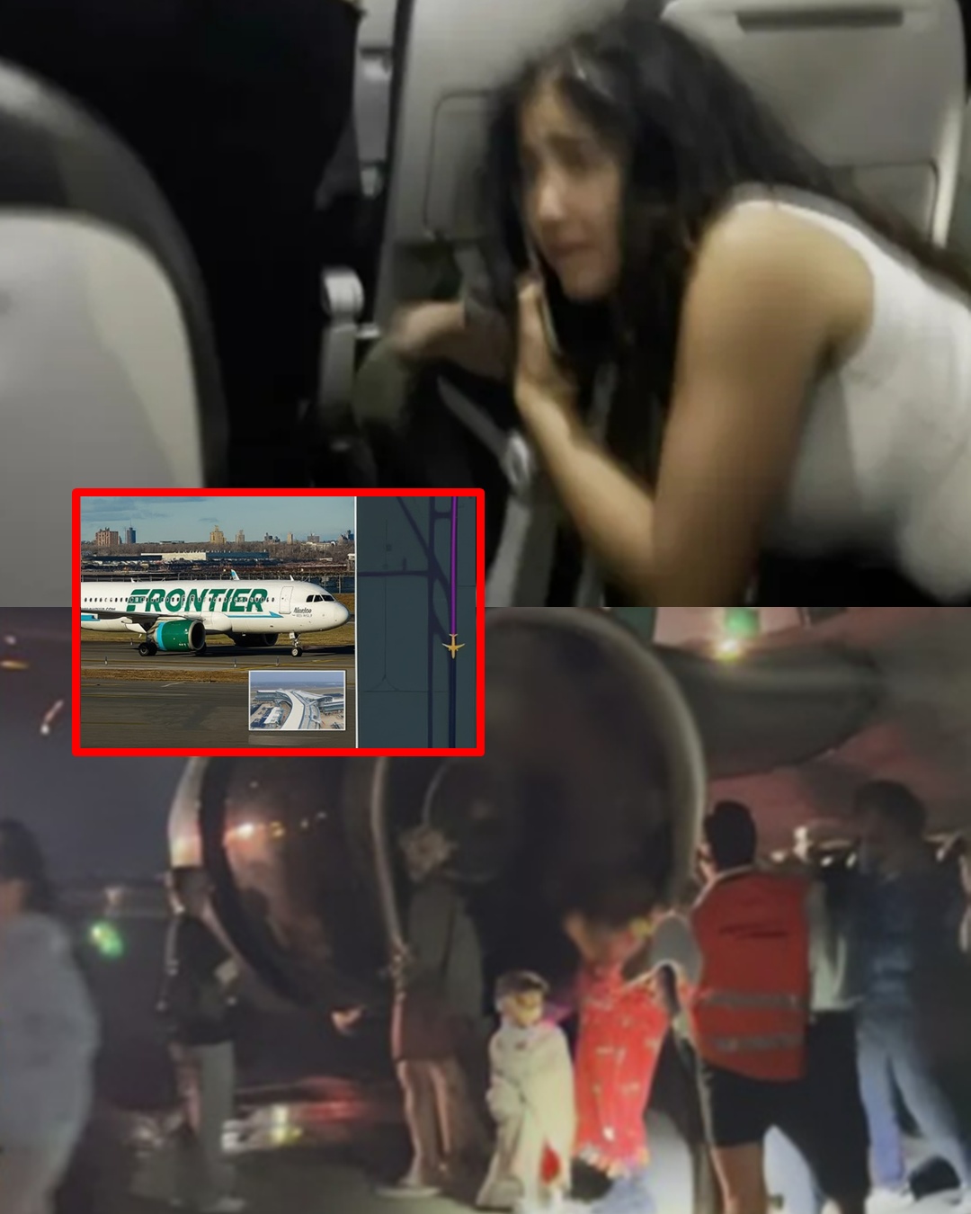 CCTV footage reveals the cause of the Frontier Airlines crash